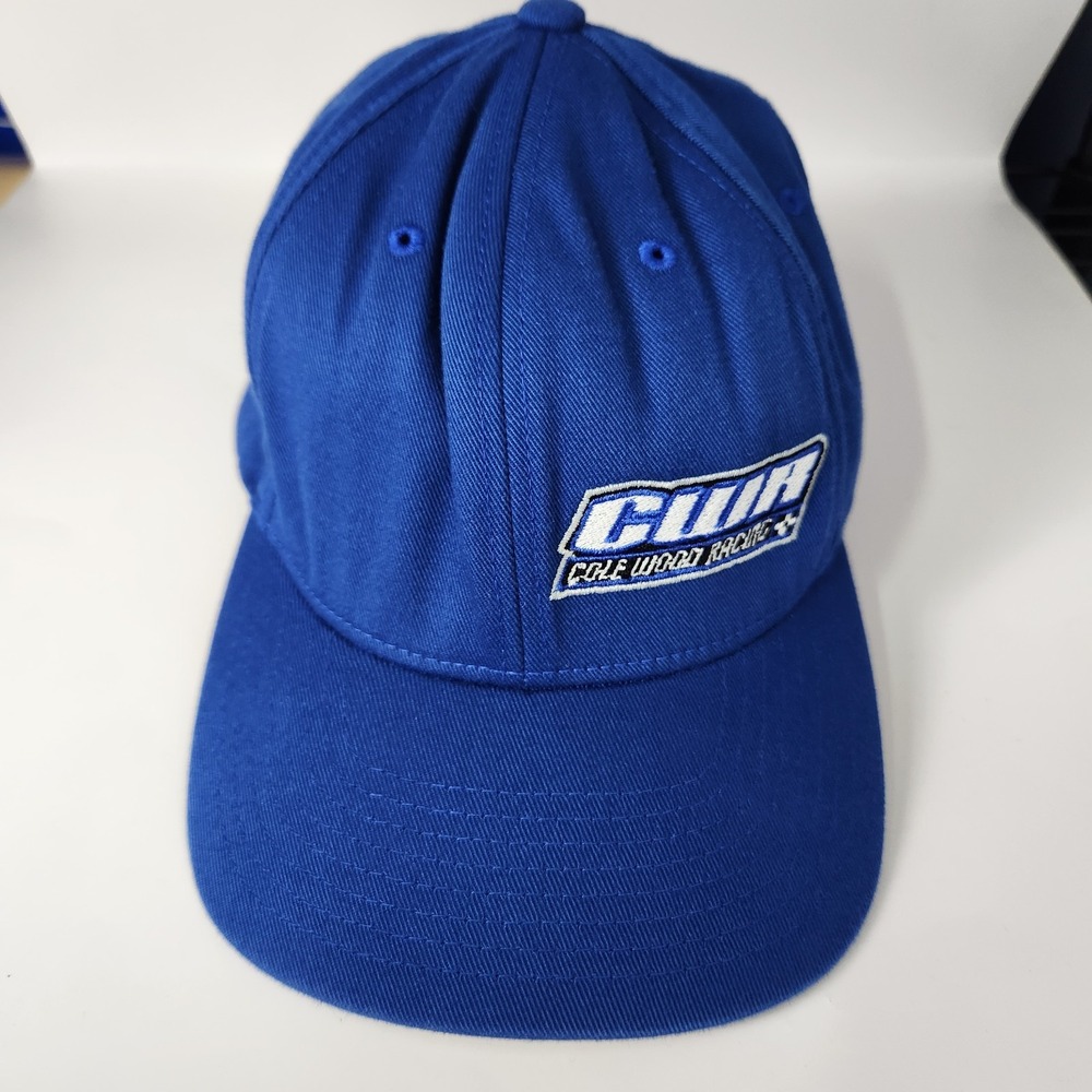 Cole Wodd Racing Flexfit Hat Blue Embroidered Logo‎ 17W Stretch L-XL NASCAR